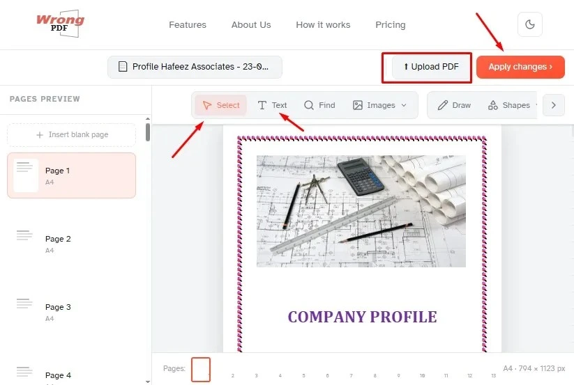 Uploading a PDF into Wrong PDF Editor